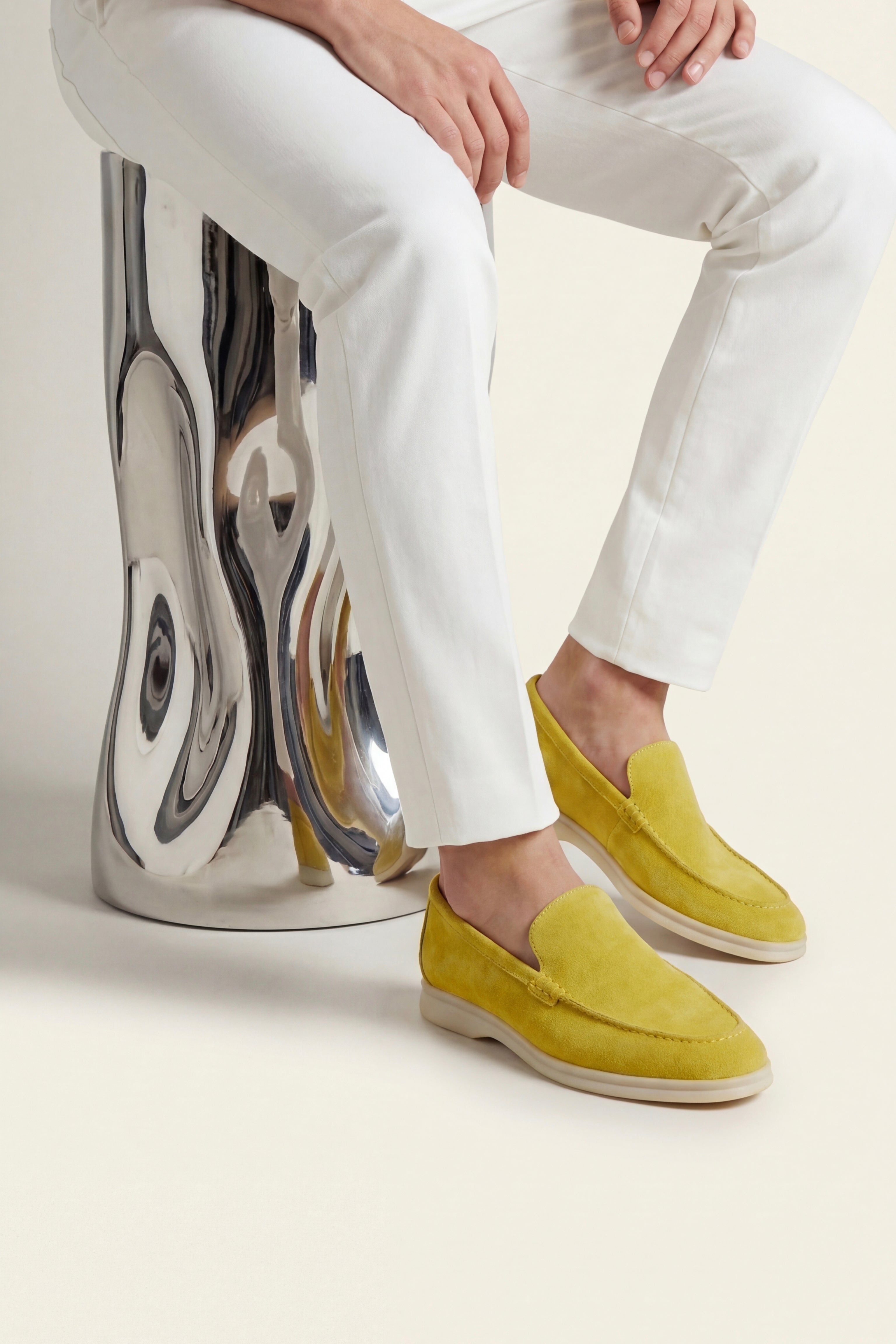 Milano Classic Loafer Suede Mustard Yellow