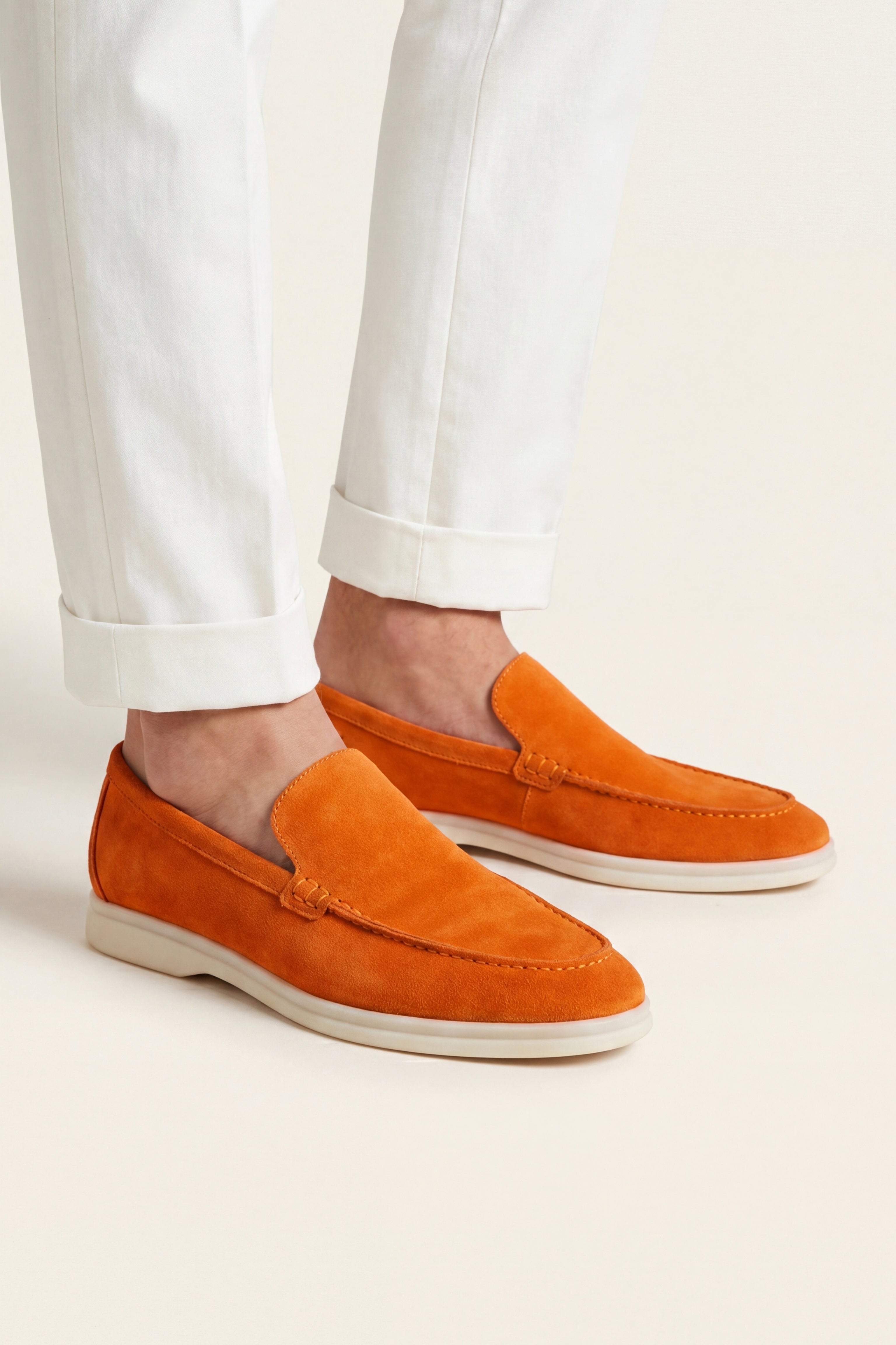 Milano Classic Loafer Suede Burnt Orange