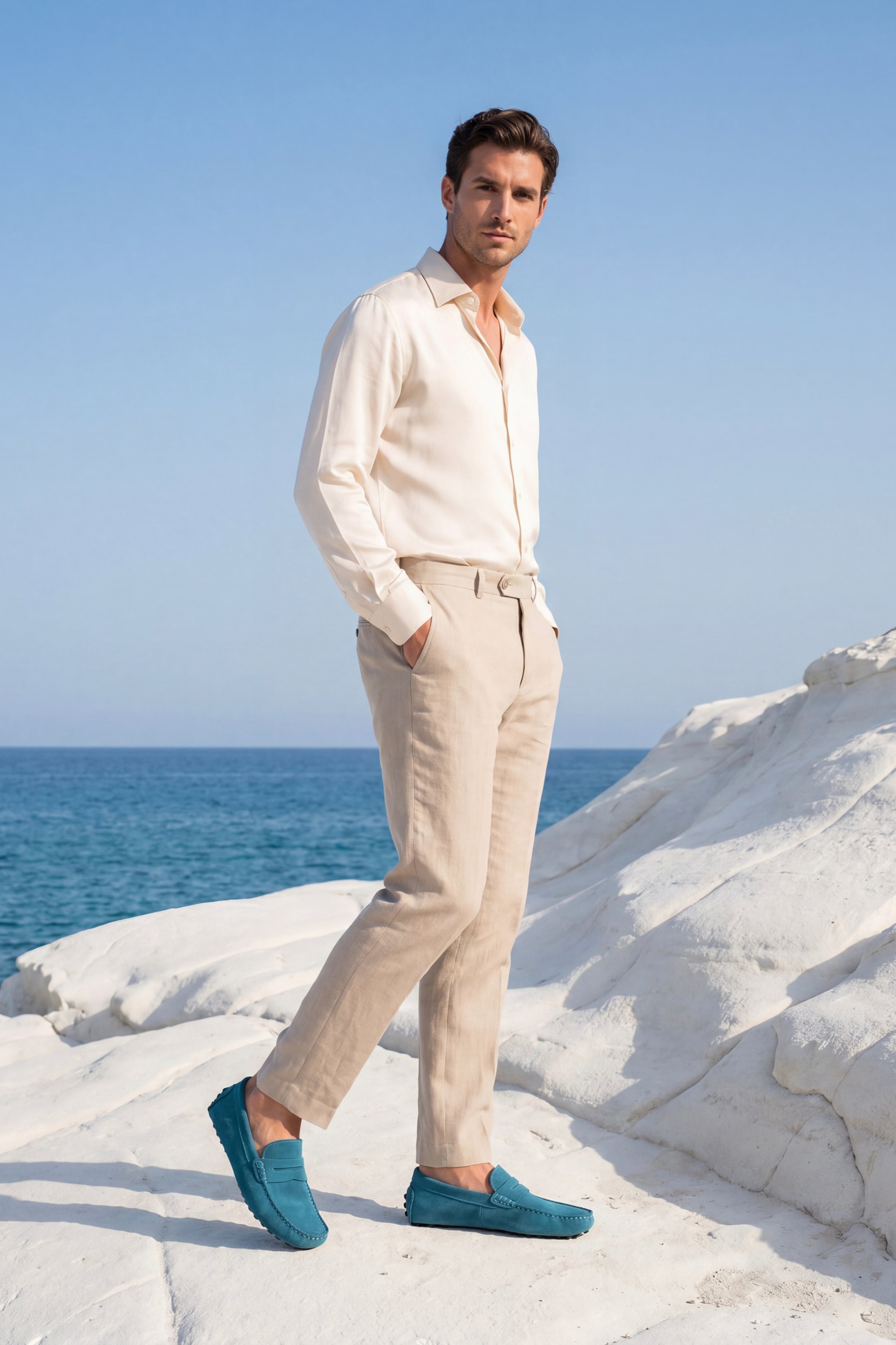 Bellini Driver Loafer Teal Blue