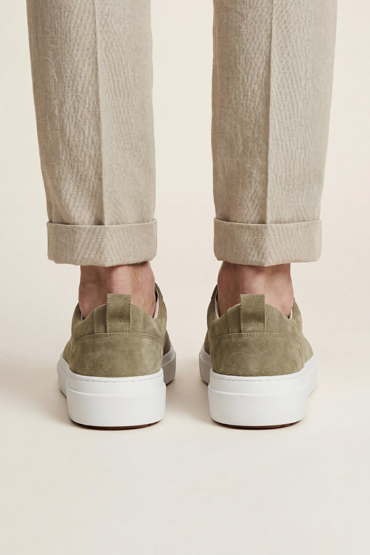 Ancona Suede Slip-On Khaki Green