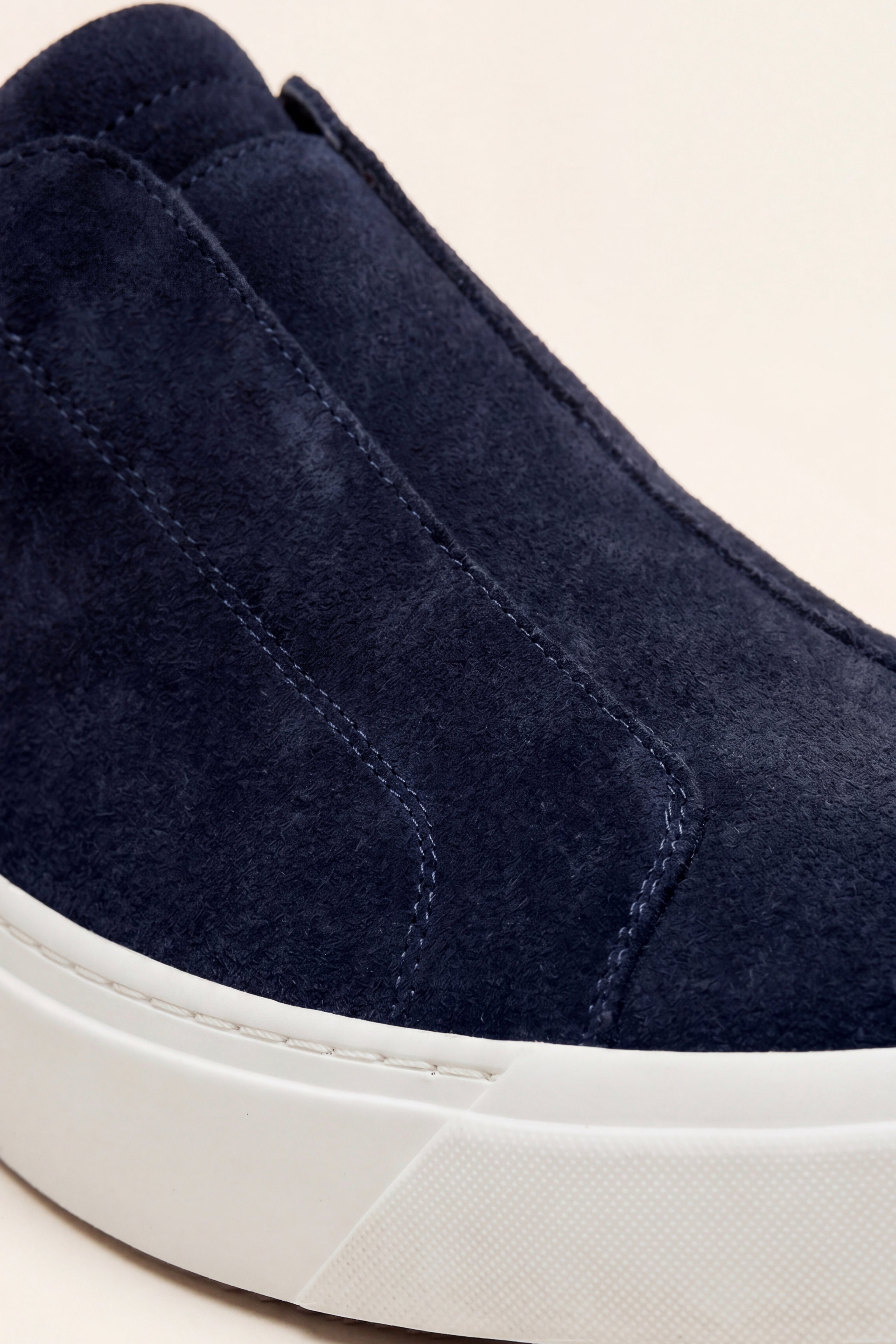 Ancona Suede Slip-On Navy Blue