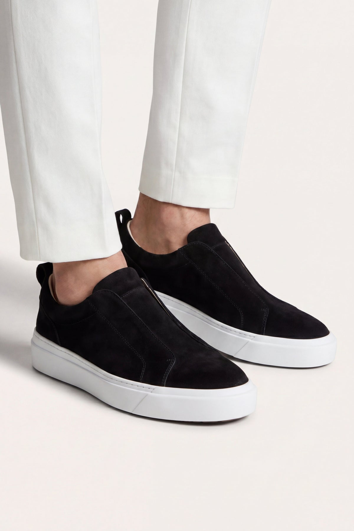 Ancona Suede Slip-On Black