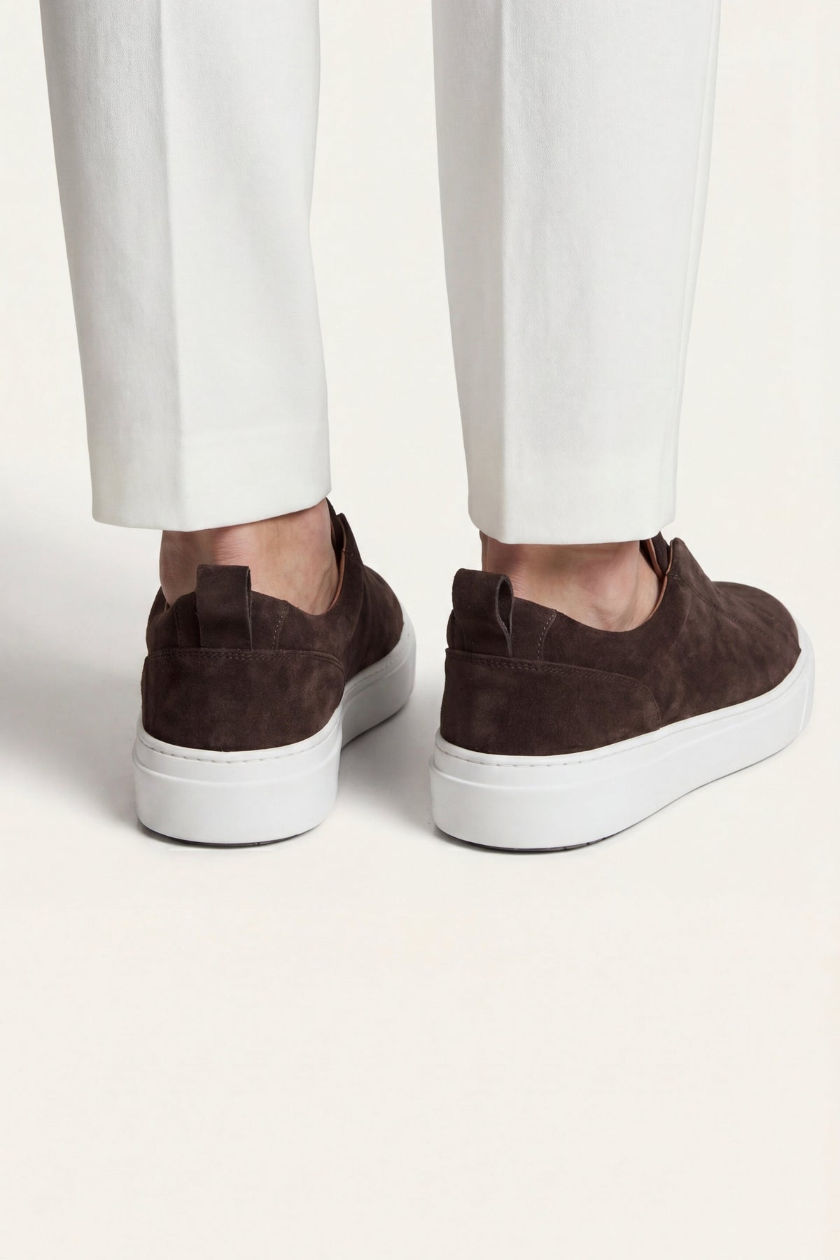 Ancona Suede Slip-On Dark Brown