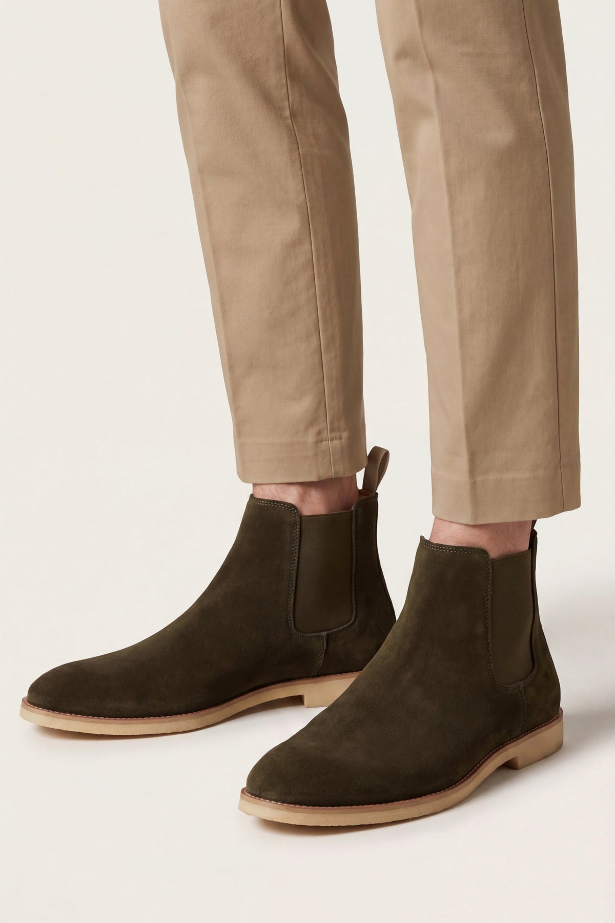 Cortina Suede Boot Olive Green