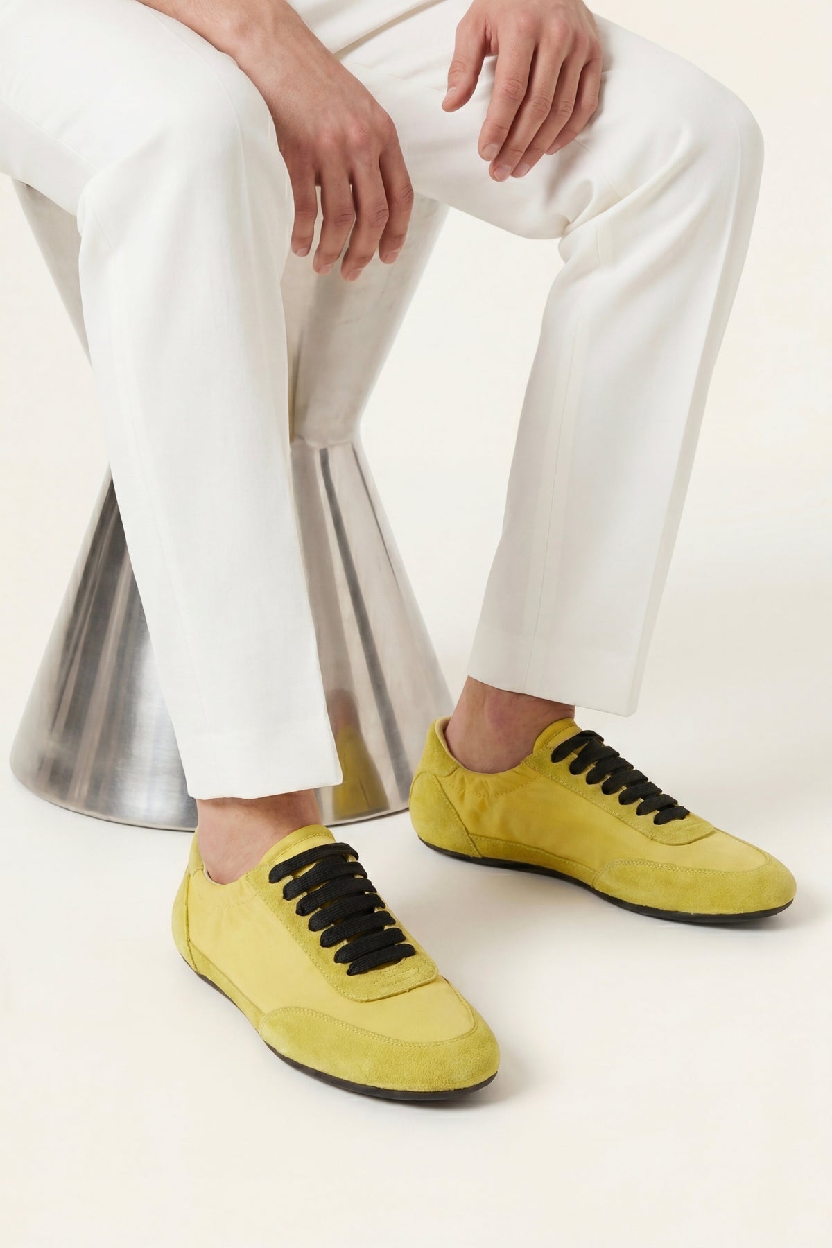 Rapallo Nylon Sneaker Mustard Yellow