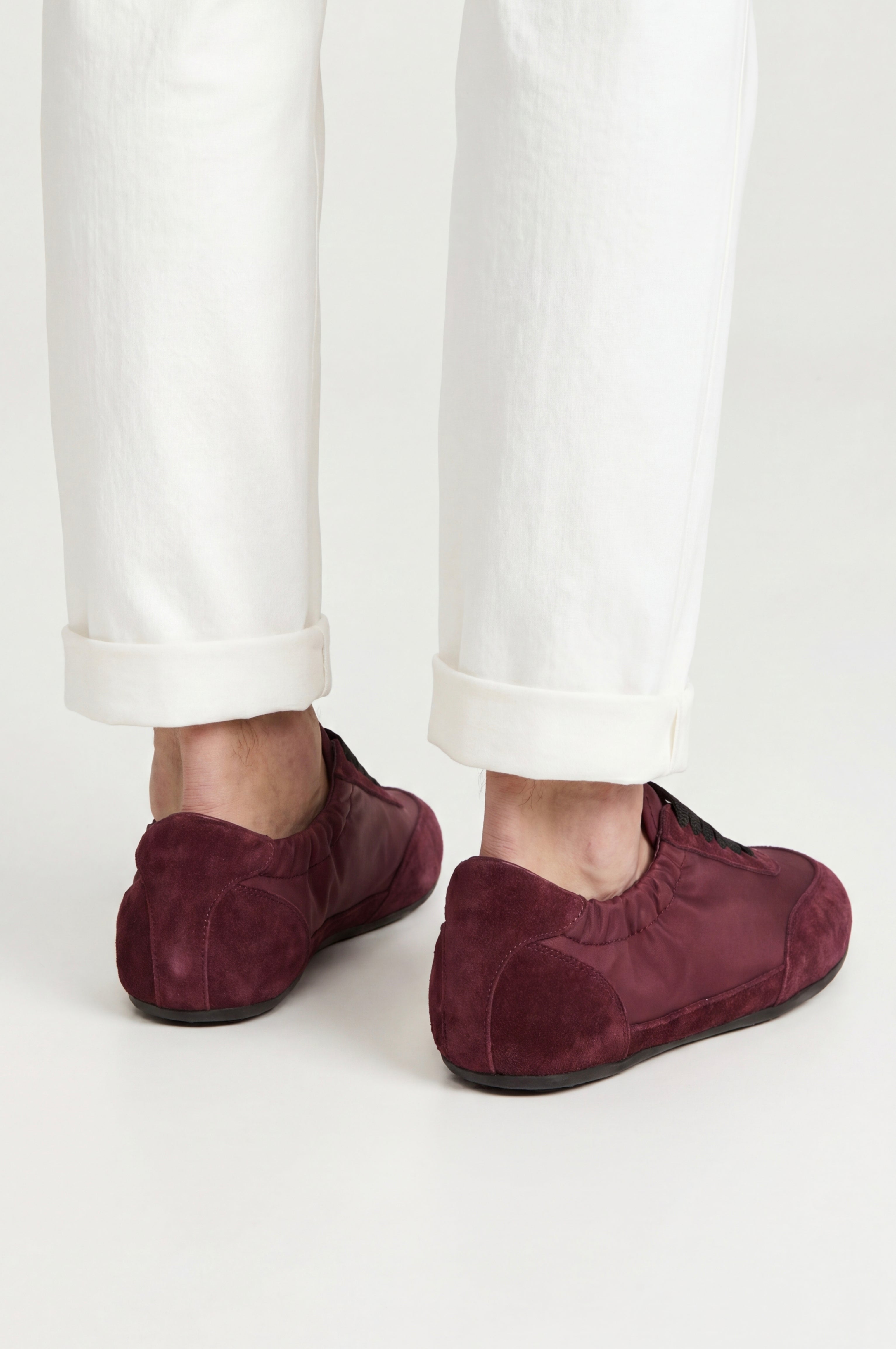 Rapallo Nylon Sneaker Burgundy Red