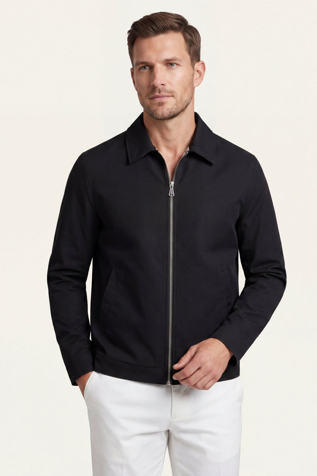 Ravenna Lightweight Zip Jacket Black