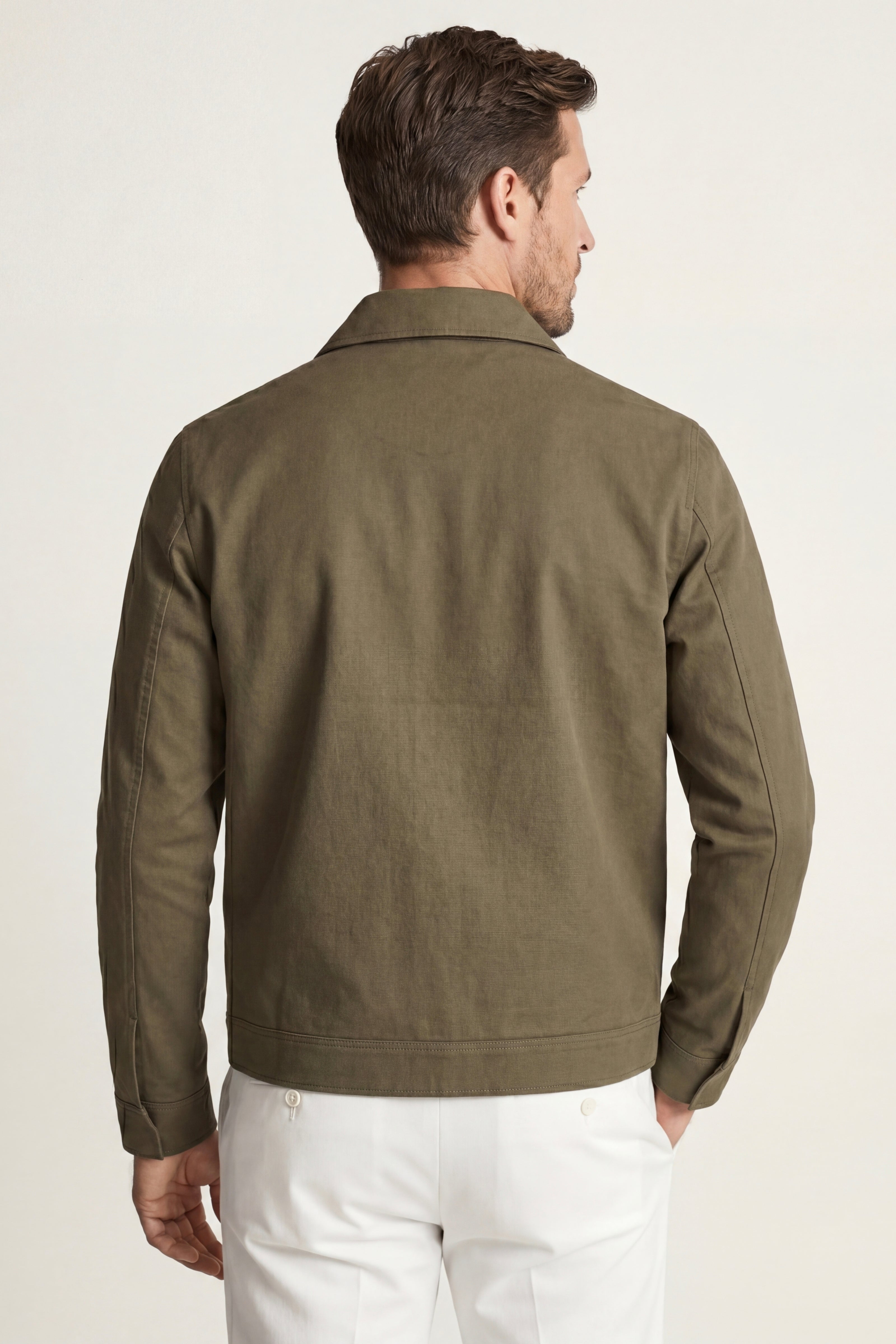 Ravenna Lightweight Zip Jacket Khaki