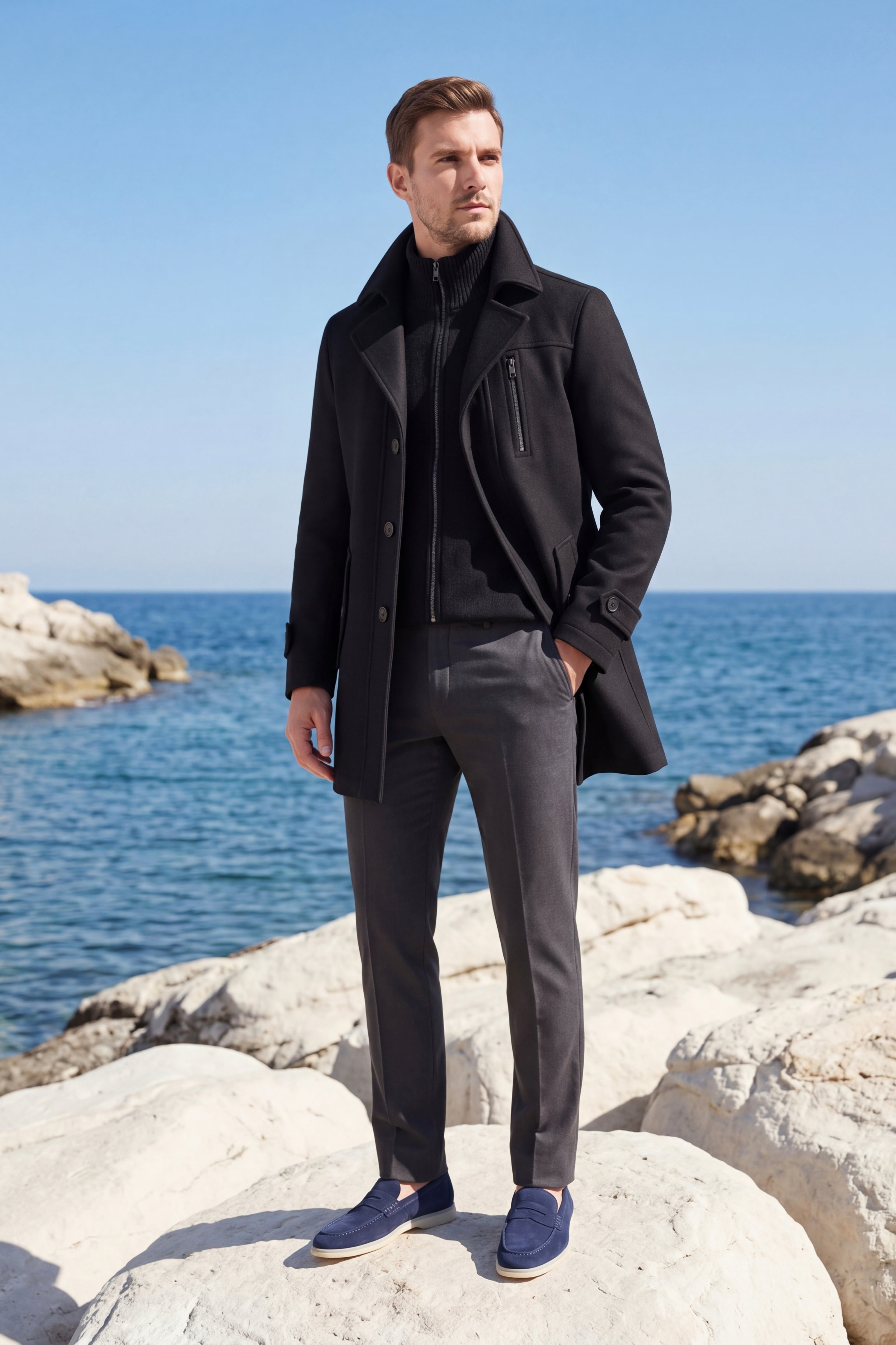 Belluno Field Coat Black