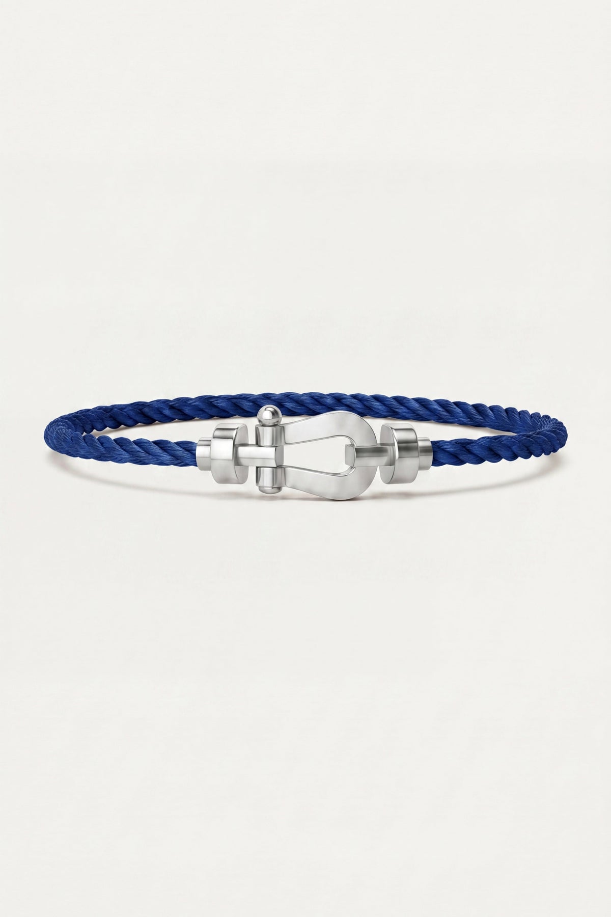 Levanto Platinum Rope Bracelet Denim Blue
