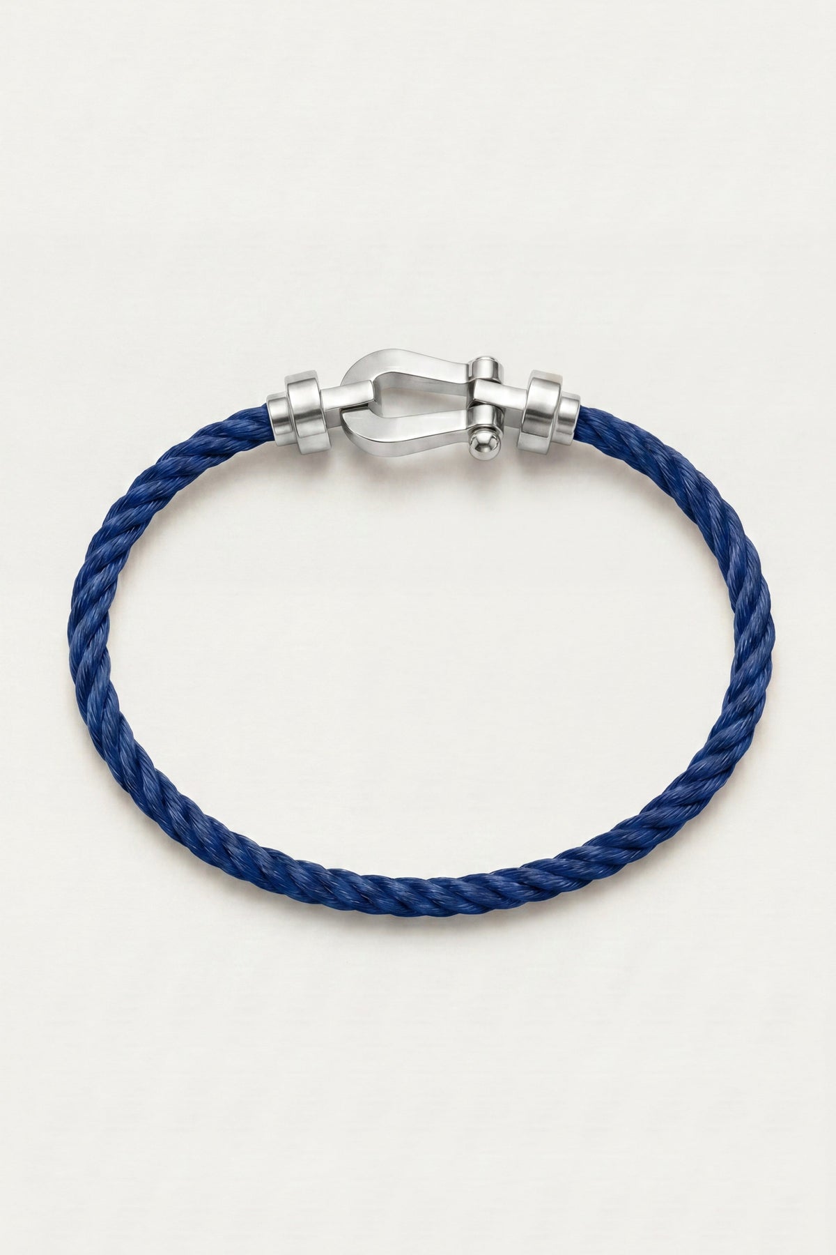 Levanto Platinum Rope Bracelet Denim Blue