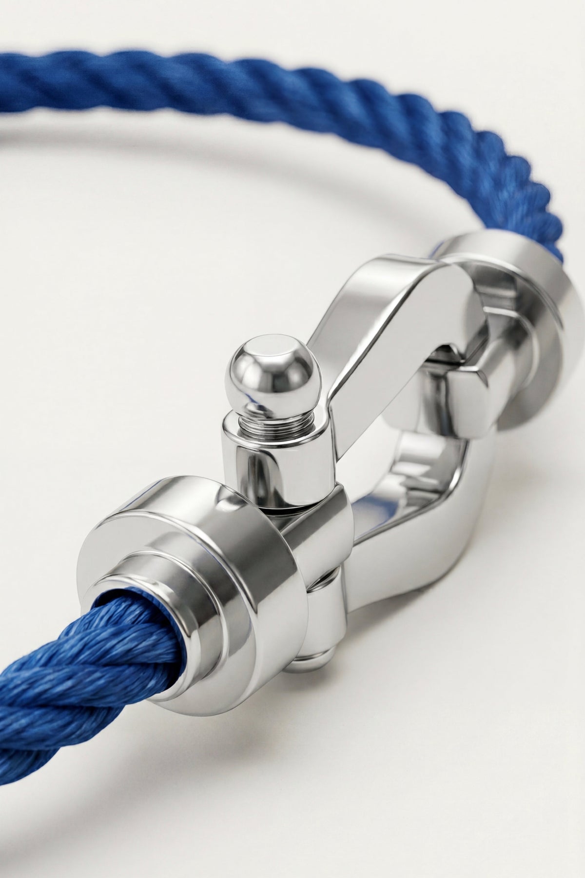 Levanto Platinum Rope Bracelet Royal Blue