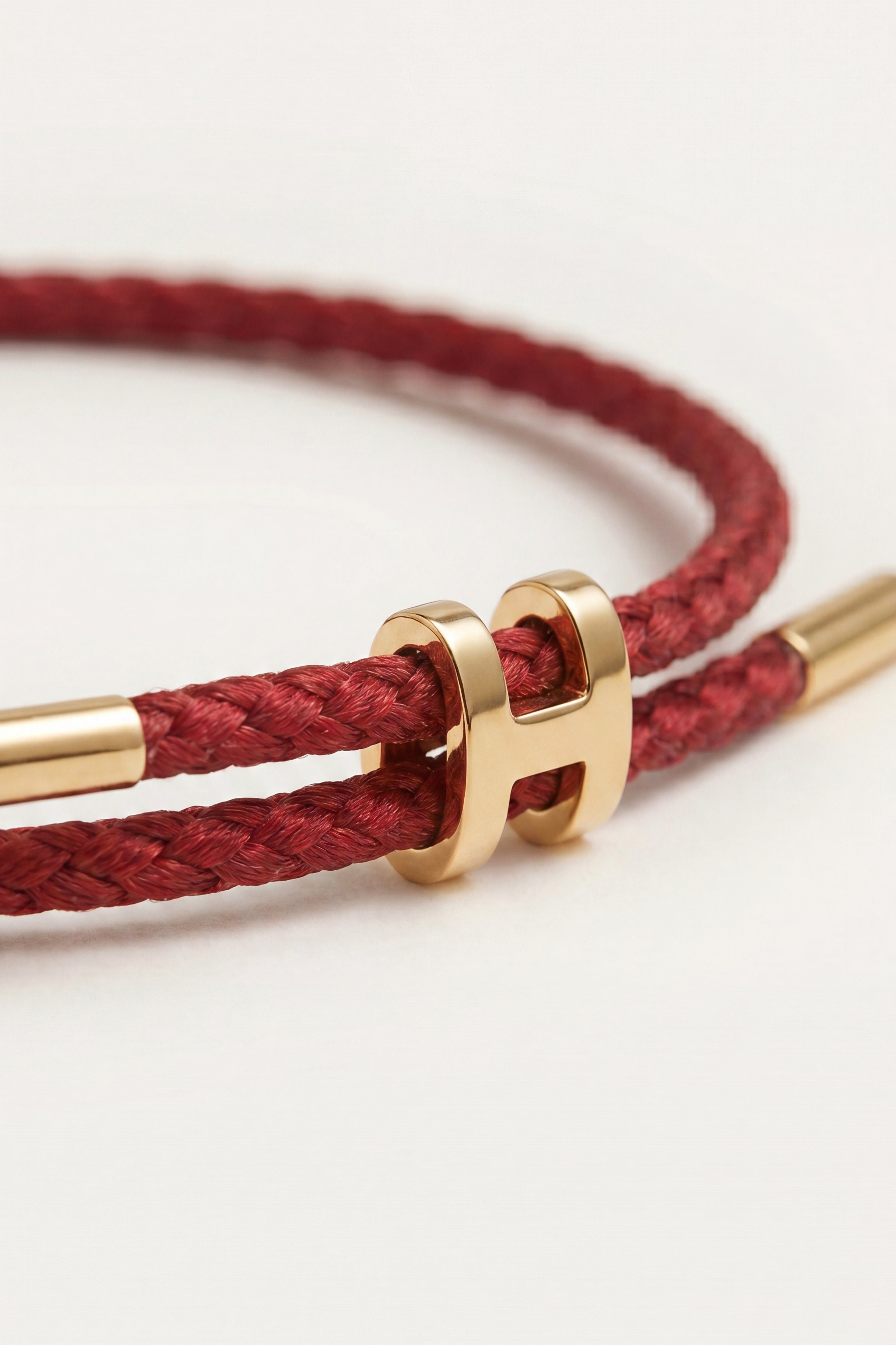 Rapallo Woven Bracelet Burgundy