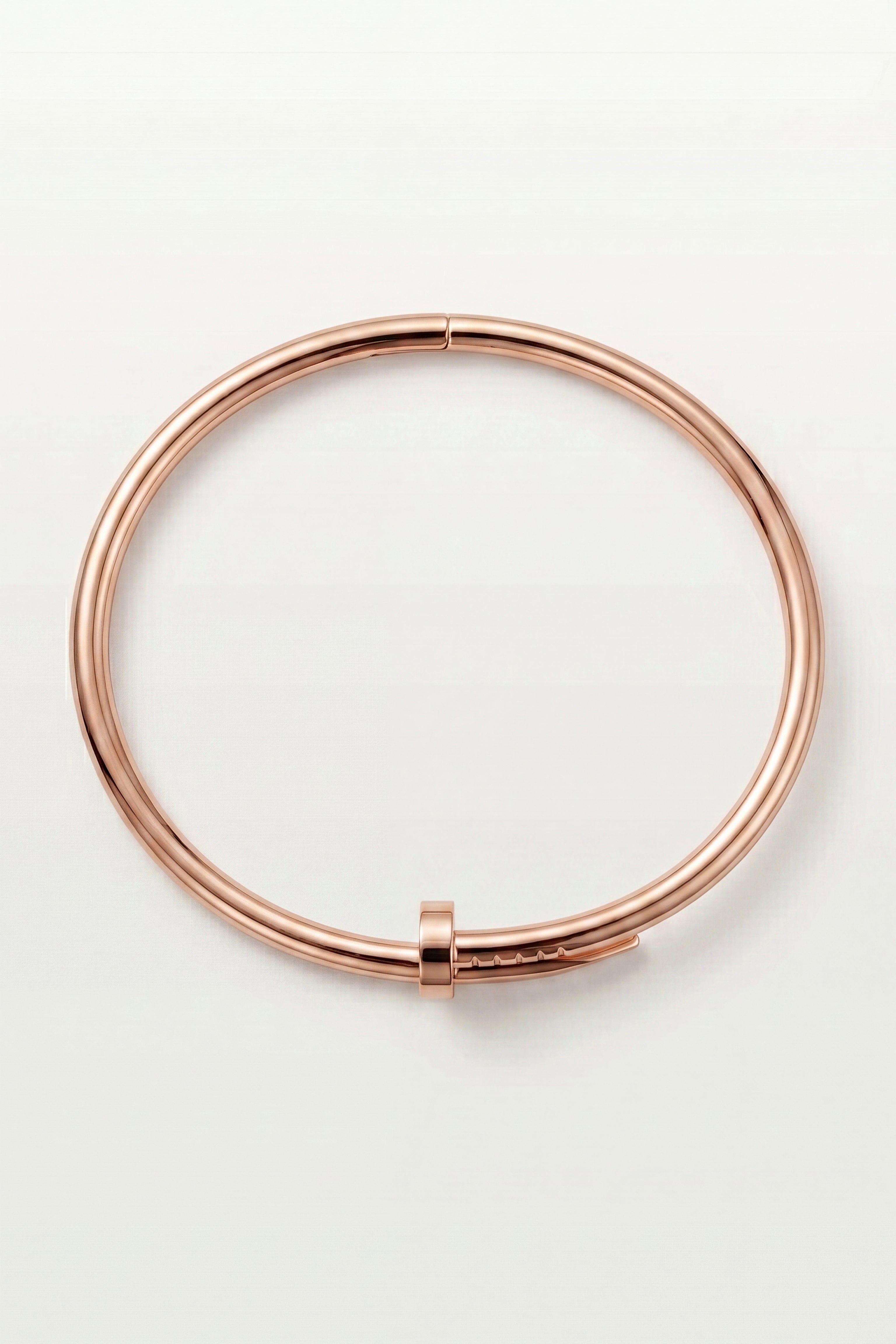Bellagio Polished Sculpted Bracelet Rose Gold