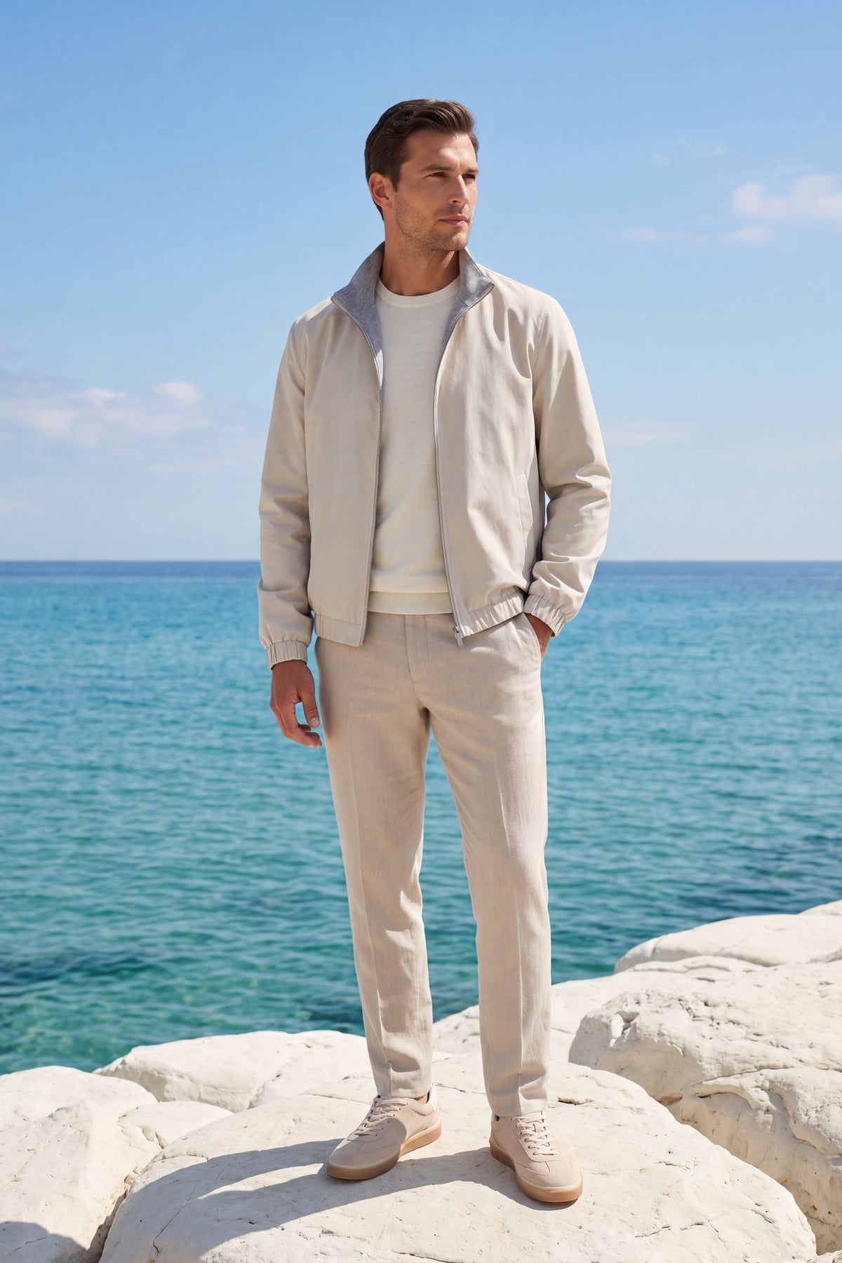 Portovenere Reversible Jacket Ivory