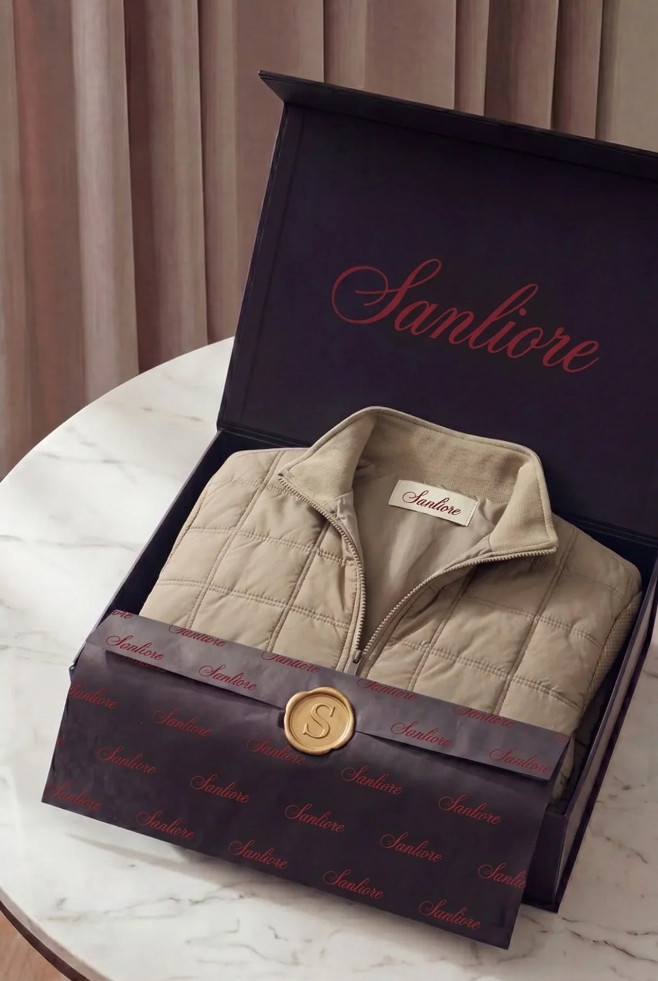 Treviso Quilted Hybrid Jacket Beige