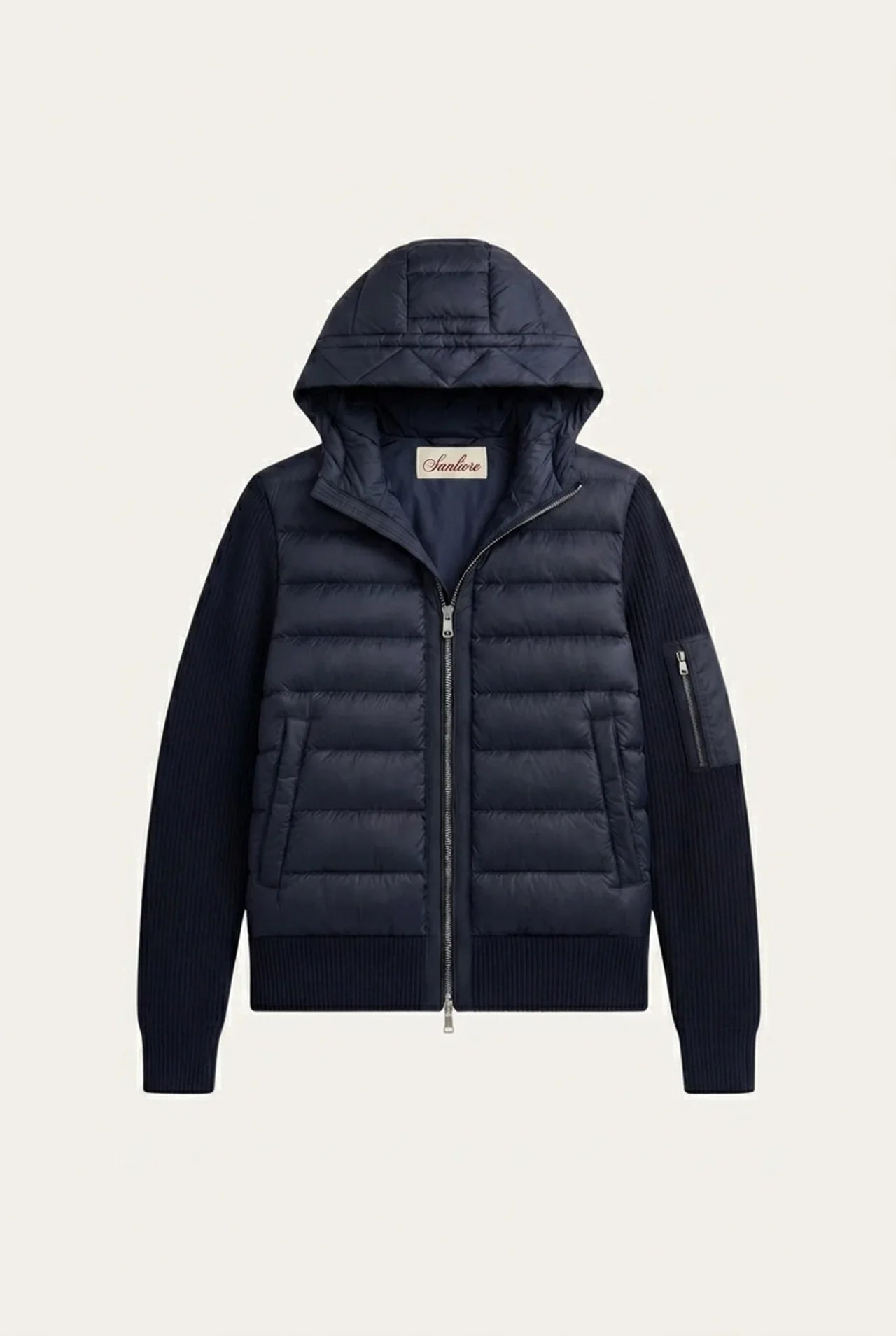 Sondrio Hybrid Zip Jacket Navy