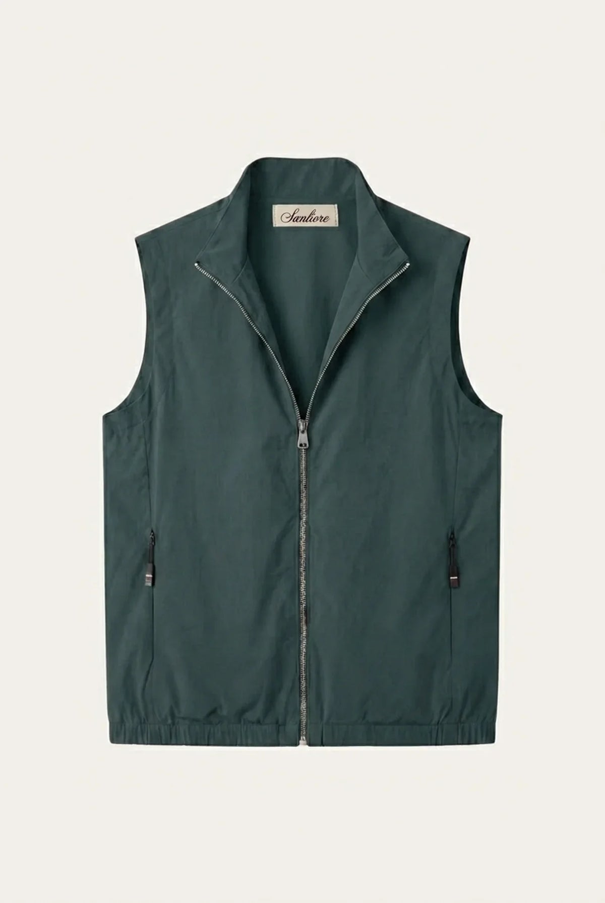 Lecco Stand-Collar Zip Vest Pino