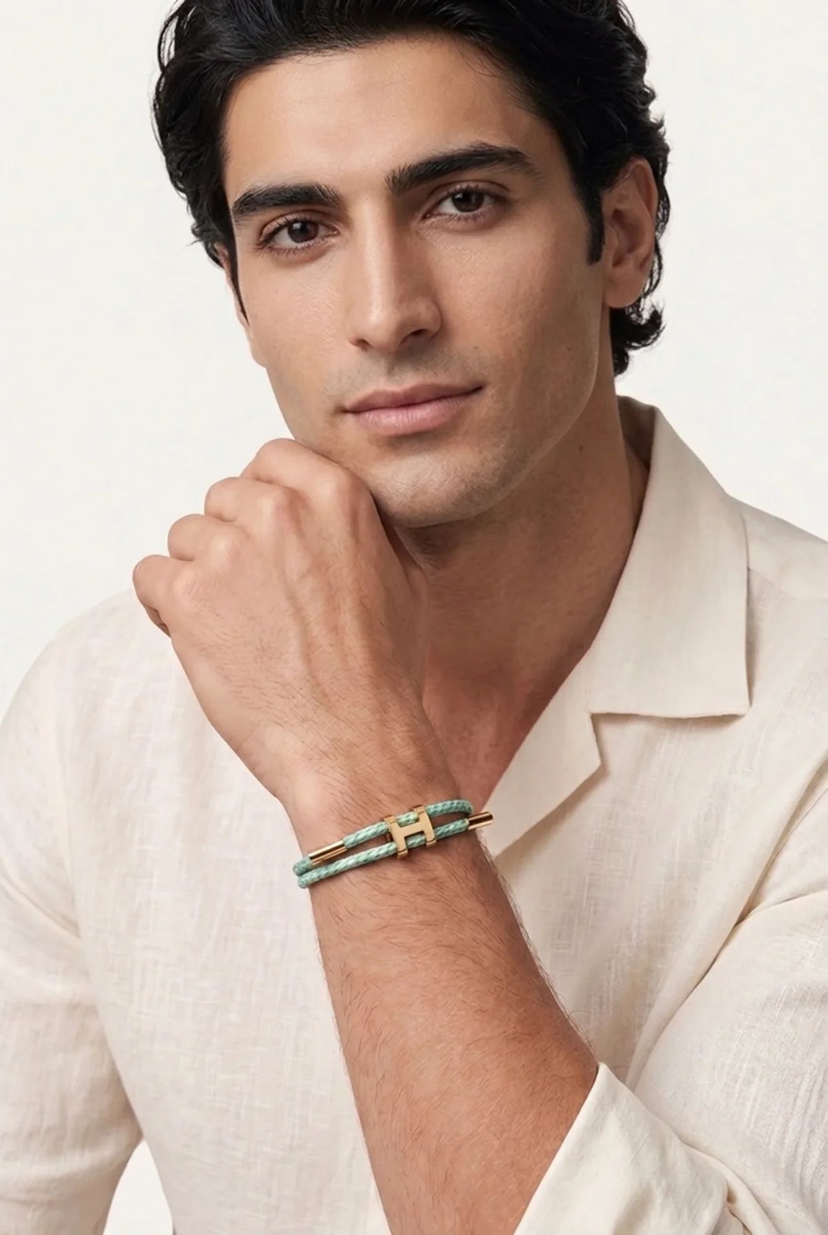 Rapallo Woven Bracelet Mint