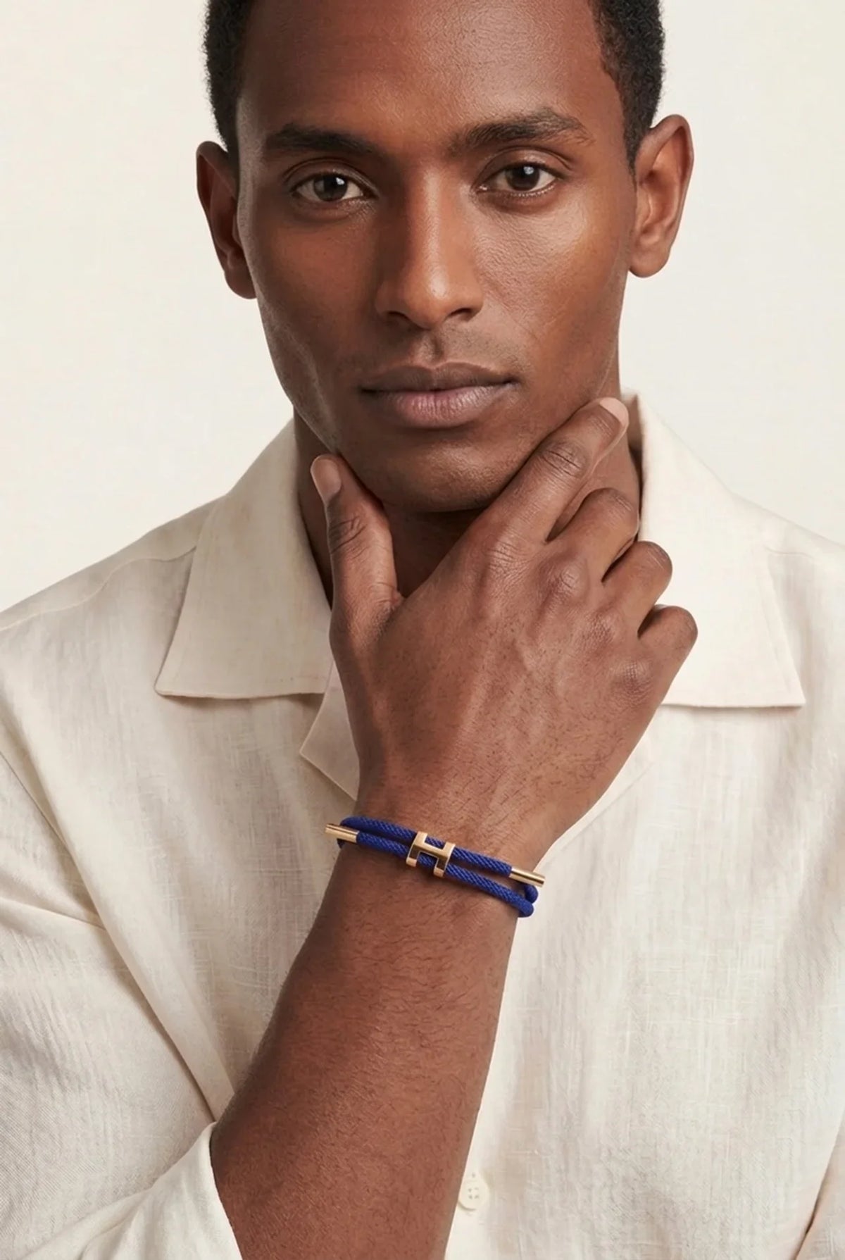 Rapallo Woven Bracelet Denim Blue