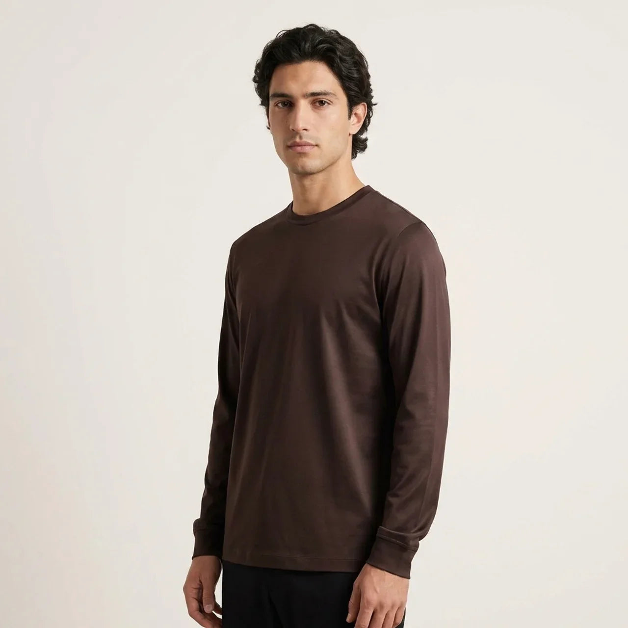 Verona Soft Lustre Longsleeve Espresso