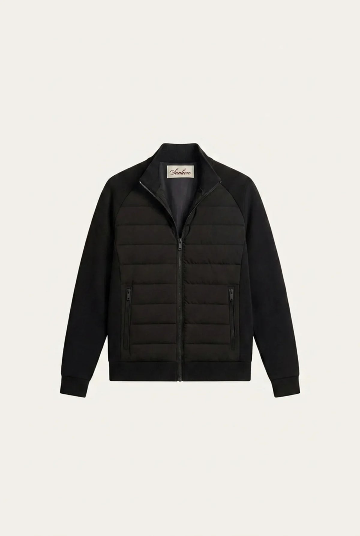 Vicenza Wool Padded Jacket Black