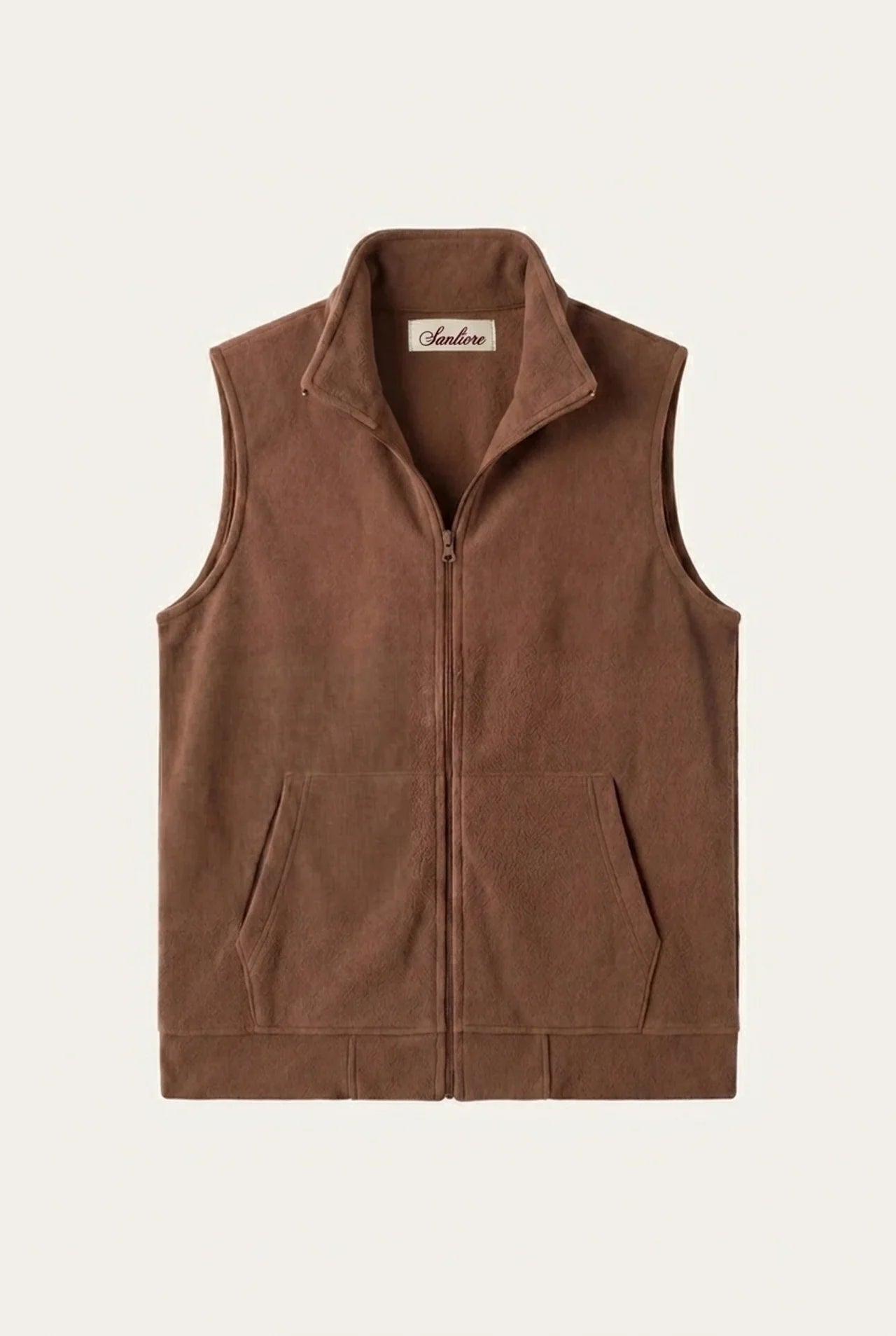 Livigno Brushed Fleece Vest Espresso