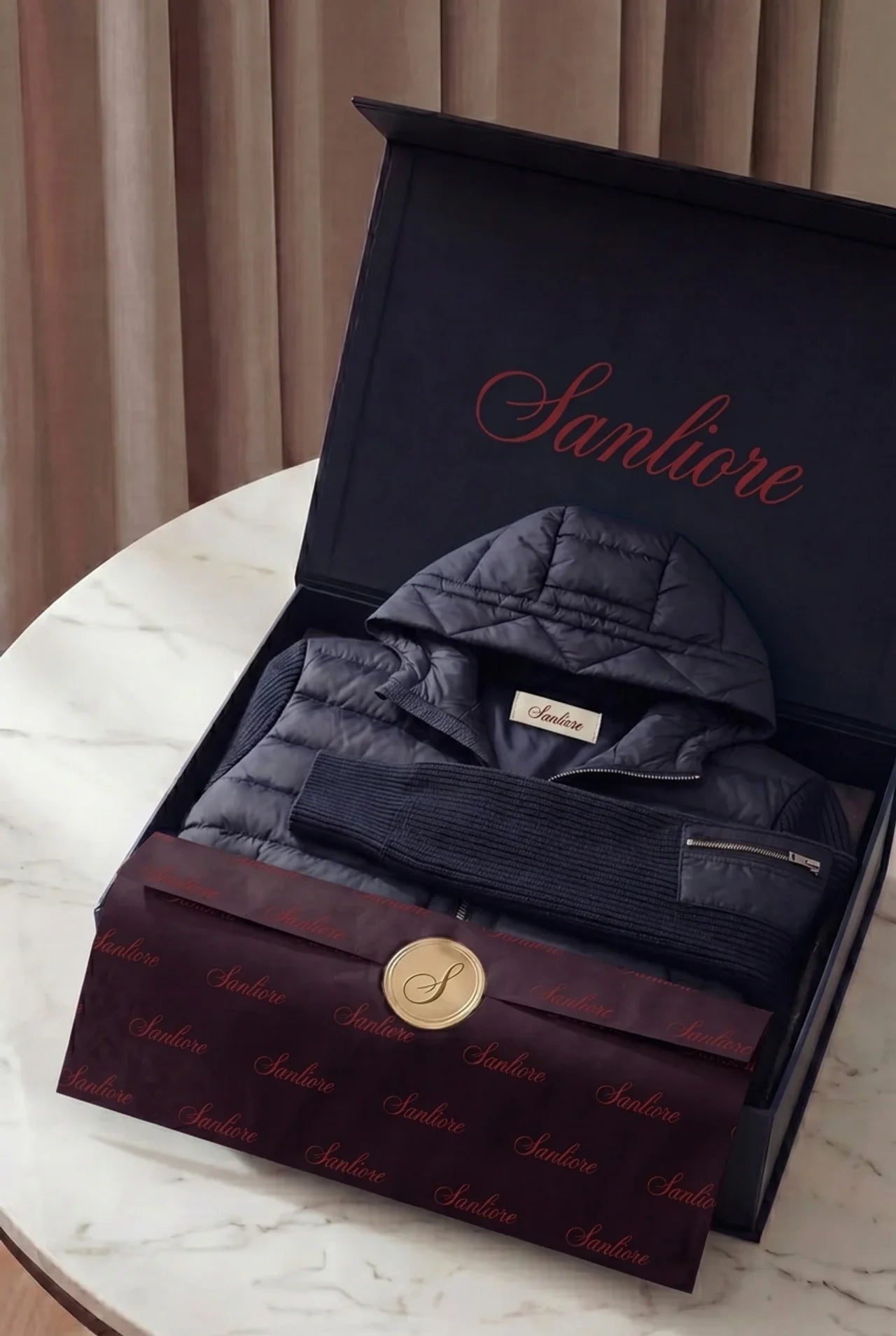 Sondrio Hybrid Zip Jacket Navy