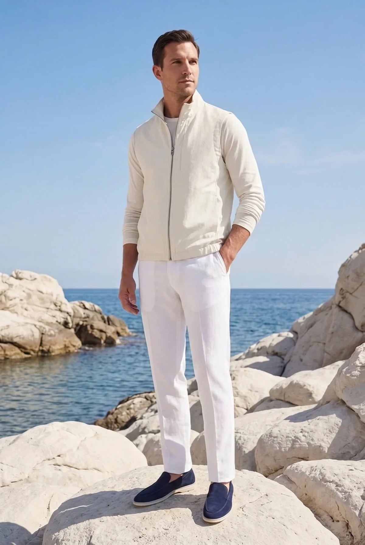 Bergamo Gilet Ivory