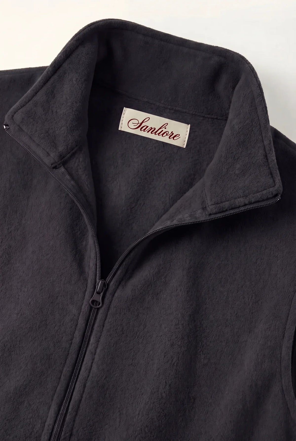 Livigno Brushed Fleece Vest Black