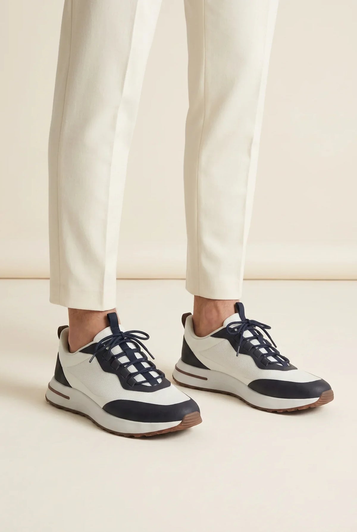 Palazzo Runner II Mesh White Midnight Navy
