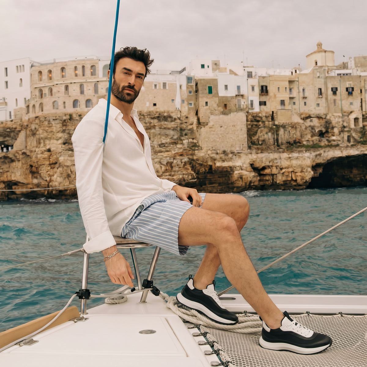 Genova Runner Black/White