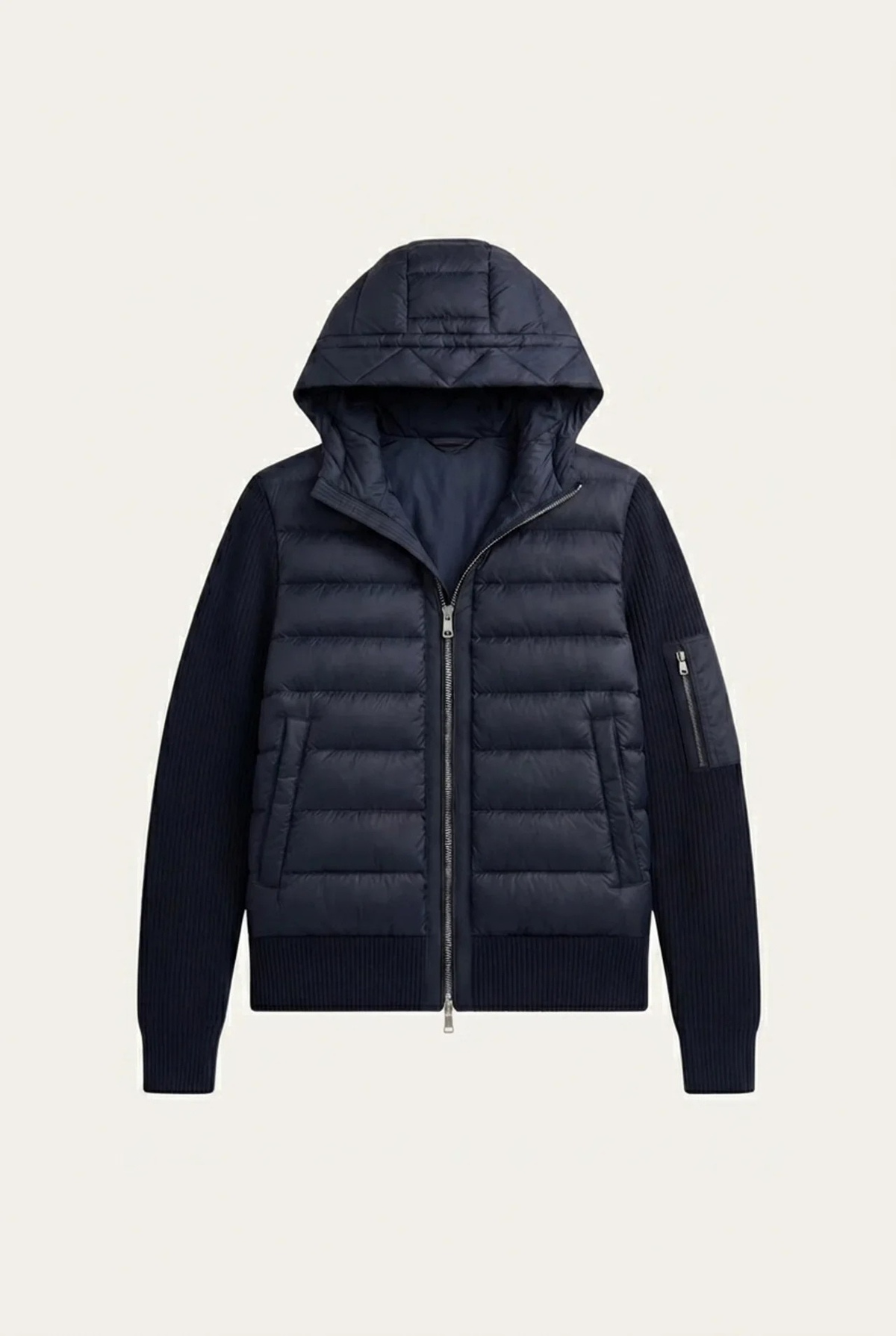 Giacca con zip ibrida Sondrio Blu Marino