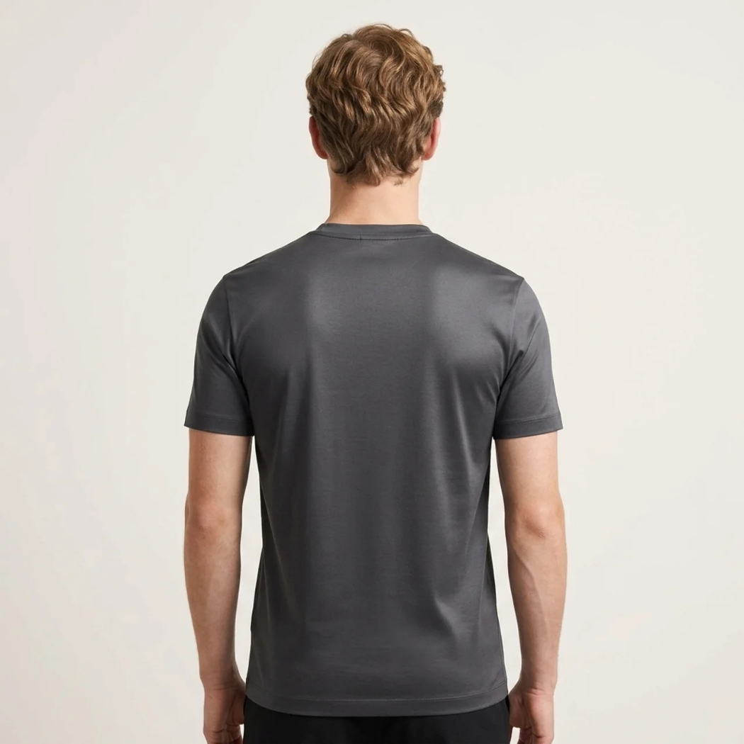 Verona Soft Lustre Tee Dark Grey