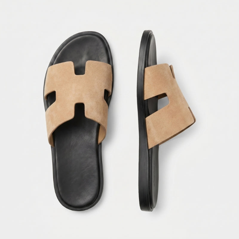 Monaco Slide Suede Sand