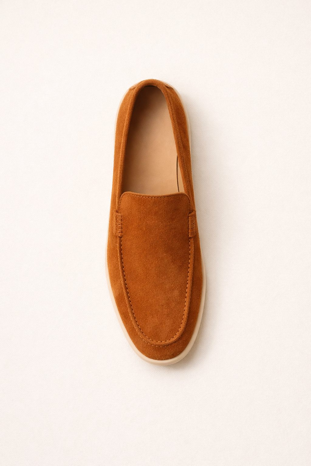 Milano Classic Loafer Suede Cognac Brown