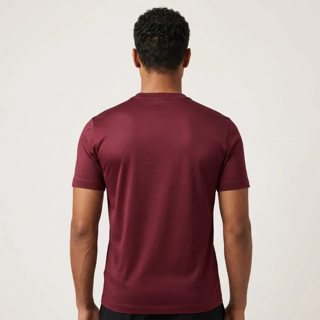 Verona Soft Lustre Tee Burgundy