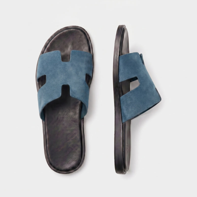 Monaco Slide Suede Slate