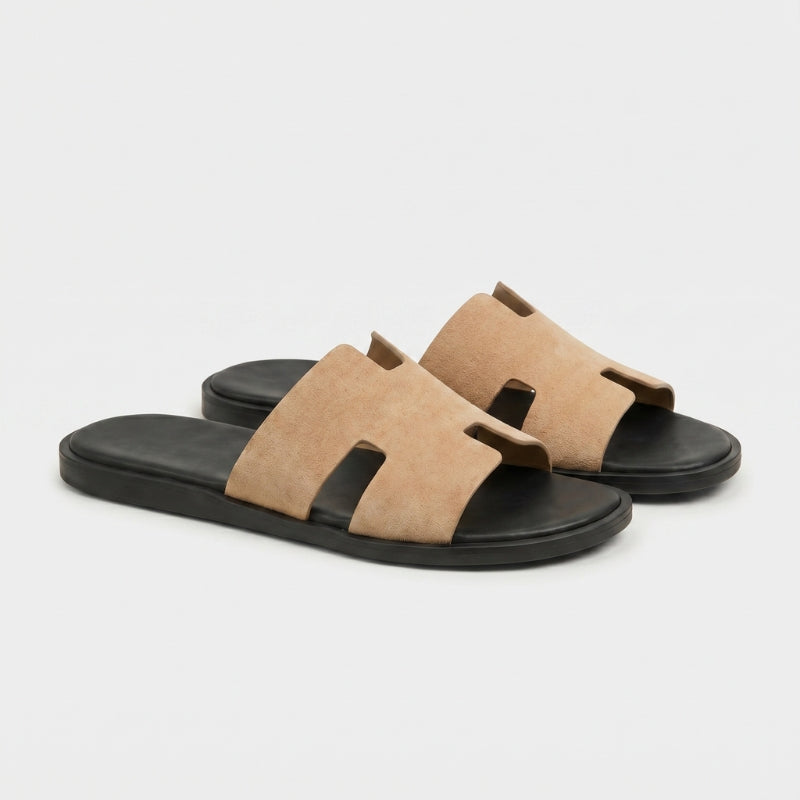 Monaco Slide Suede Sand