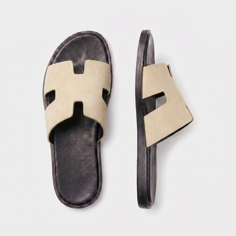 Monaco Slide Suede Cream