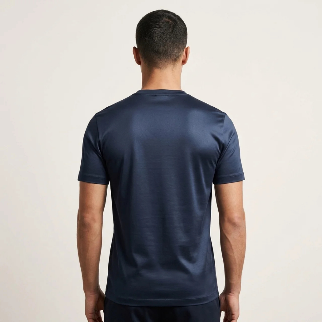 Verona Soft Lustre Tee Navy