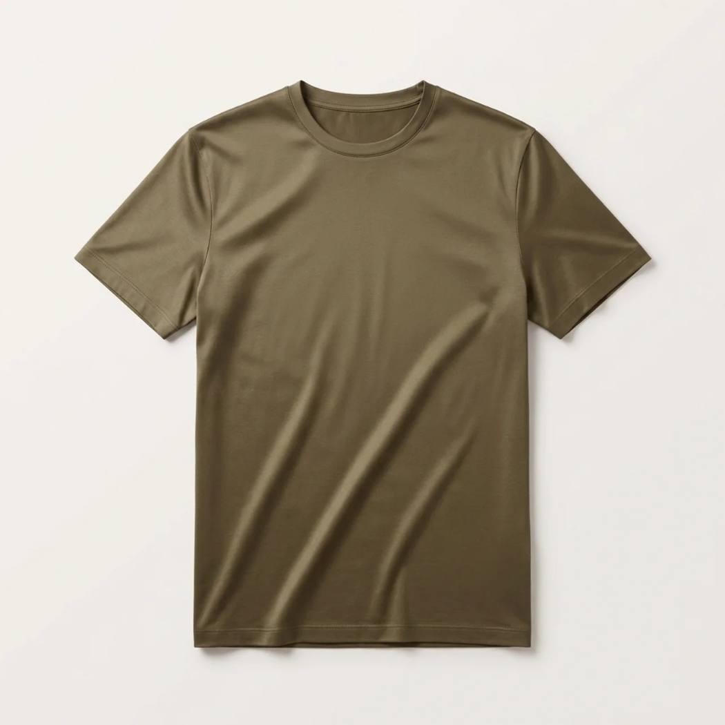 Verona Soft Lustre Tee Olive