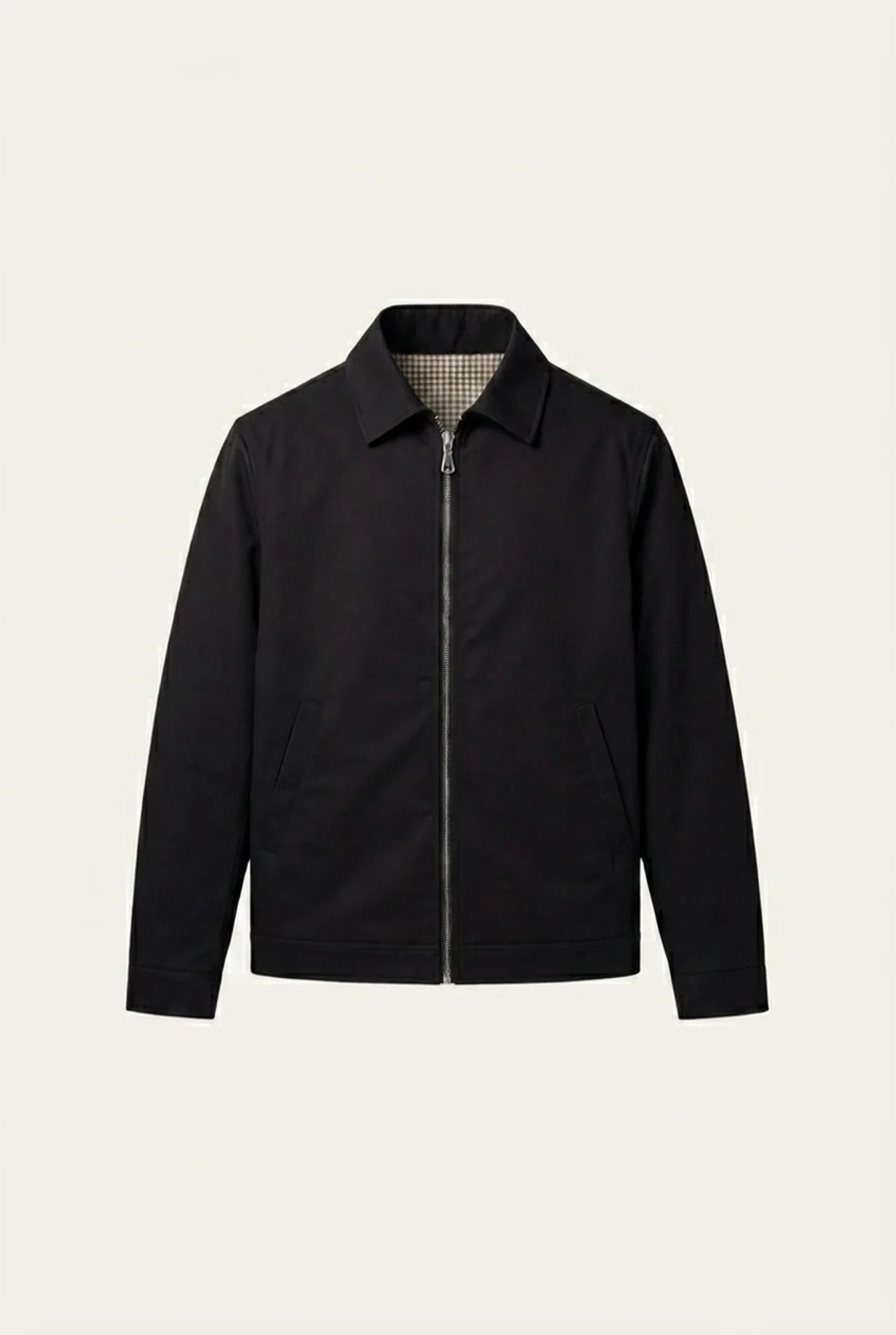 Giacca zip leggera Ravenna nera
