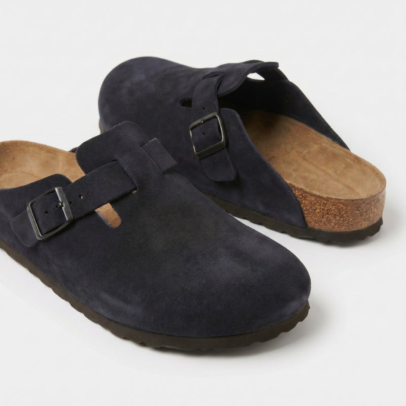 Tropea Suede Clog Black