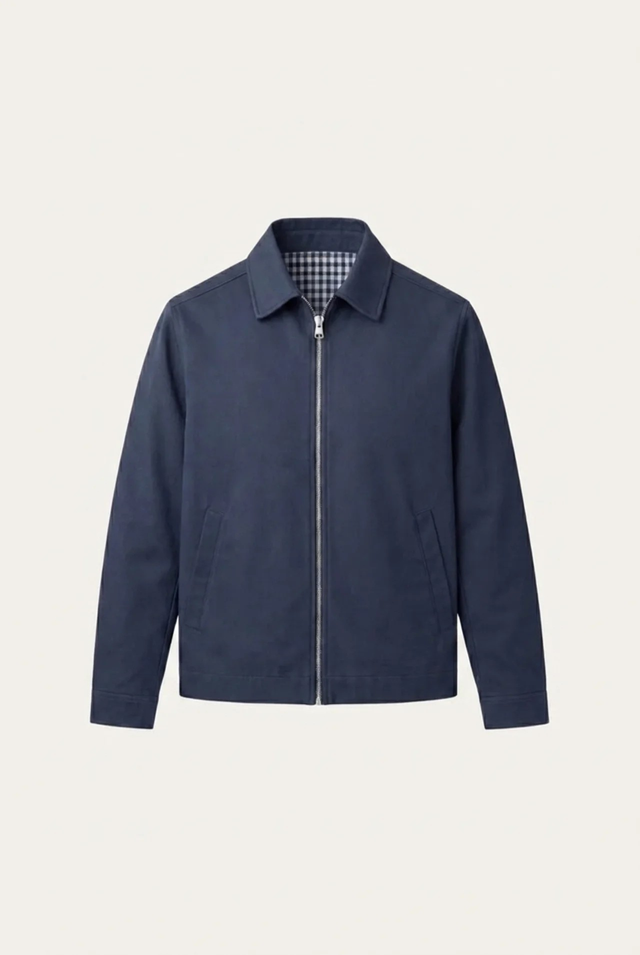 Giacca Leggera con Zip Ravenna Blu