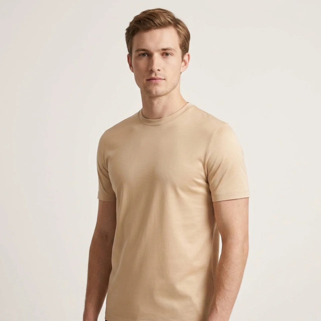 Verona Soft Lustre Tee Beige