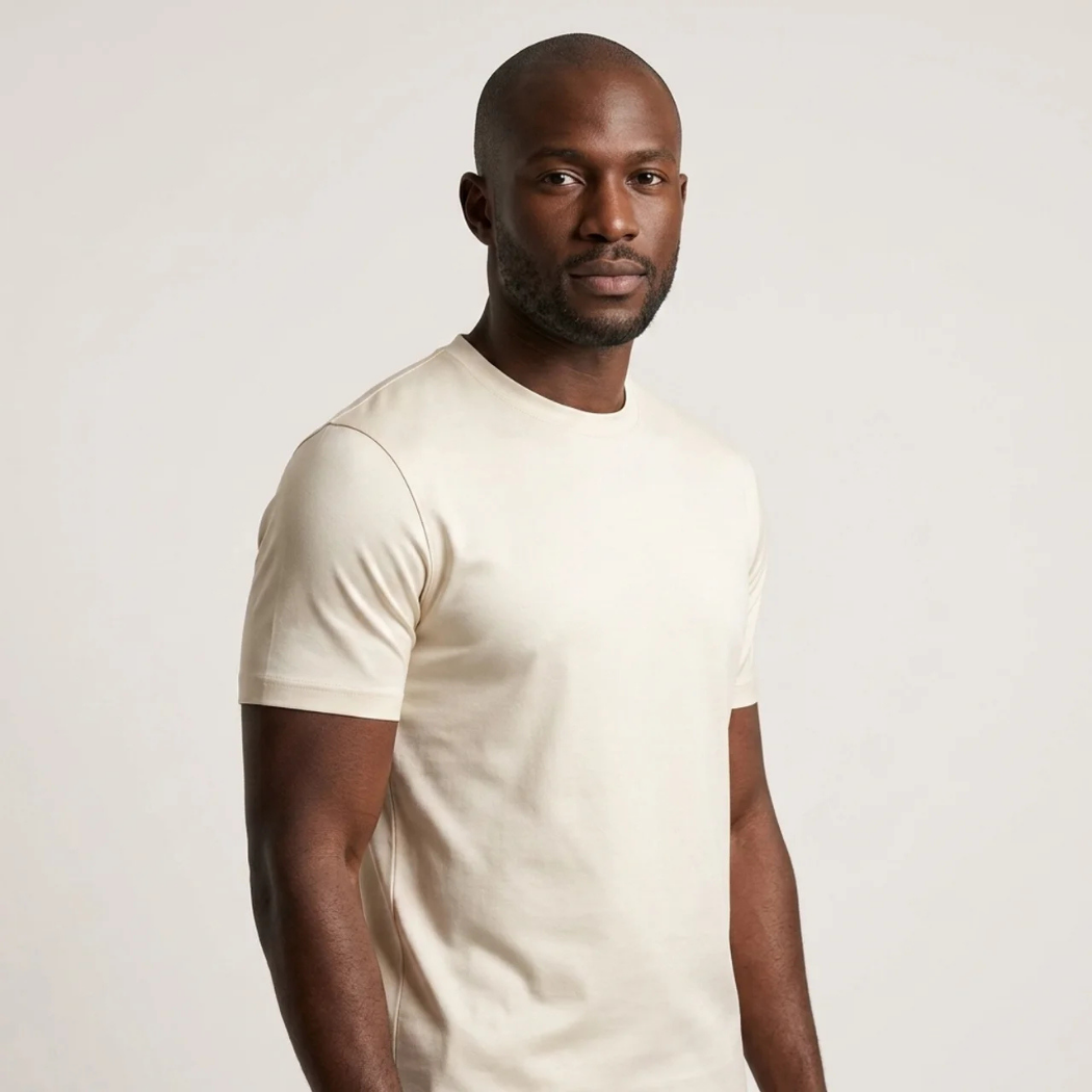 Verona Soft Lustre Tee Ivory