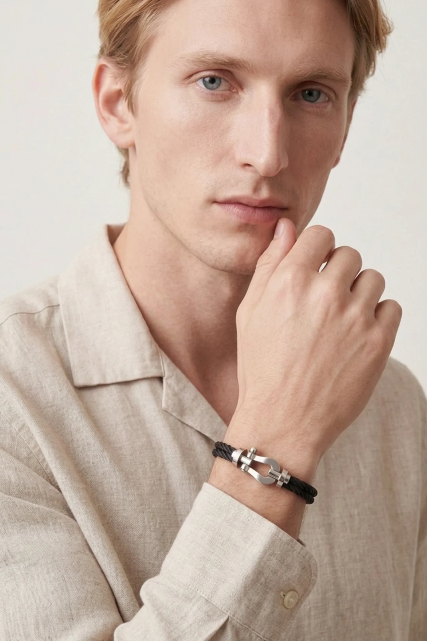 Camogli Dual Strand Bracelet Onyx Black
