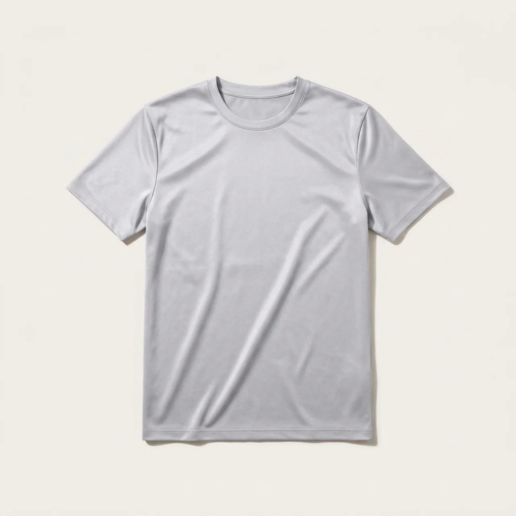 Verona High Lustre Tee Light Grey