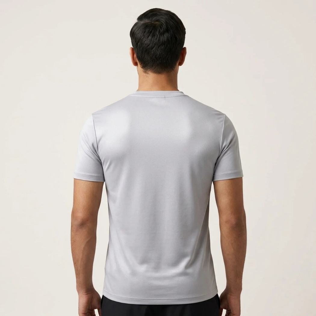 Verona High Lustre Tee Light Grey